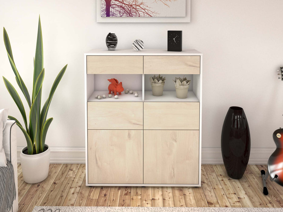 Highboard Karolin, Zeder Front (92x108x35cm) - Dekati GmbH