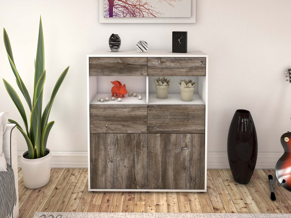 Highboard Karolin, Treibholz Front (92x108x35cm) - Dekati GmbH