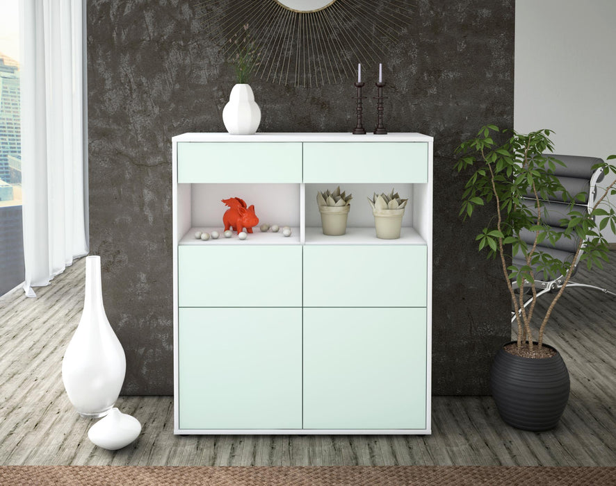 Highboard Karolin, Mint Front (92x108x35cm) - Dekati GmbH