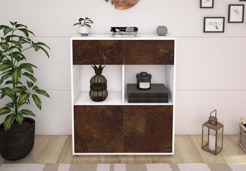 Highboard Ketty, Rost Front (92x108x35cm) - Dekati GmbH