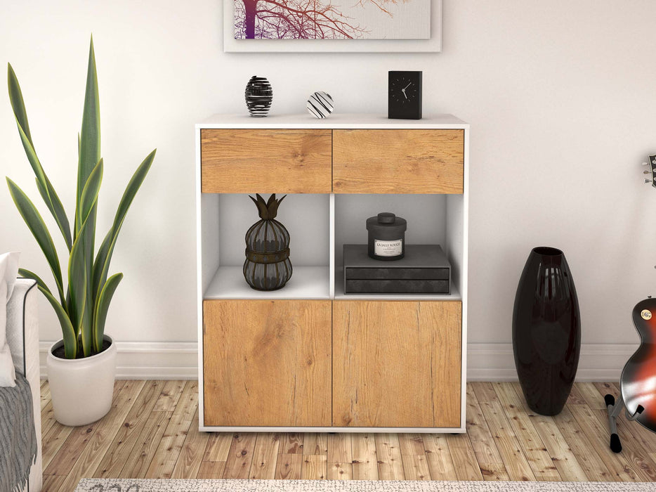 Highboard Ketty, Eiche Front (92x108x35cm) - Dekati GmbH