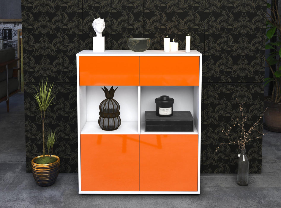 Highboard Ketty, Orange Front (92x108x35cm) - Dekati GmbH