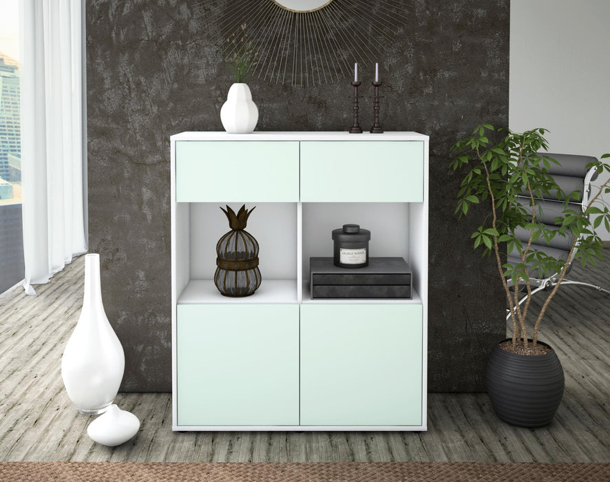 Highboard Ketty, Mint Front (92x108x35cm) - Dekati GmbH