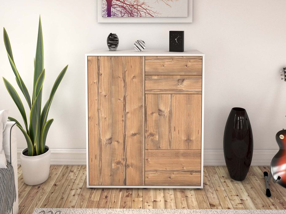 Highboard Kiara, Pinie Front (92x108x35cm) - Dekati GmbH