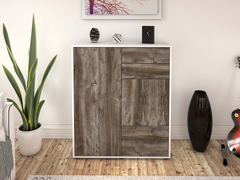 Highboard Kiara, Treibholz Front (92x108x35cm) - Dekati GmbH