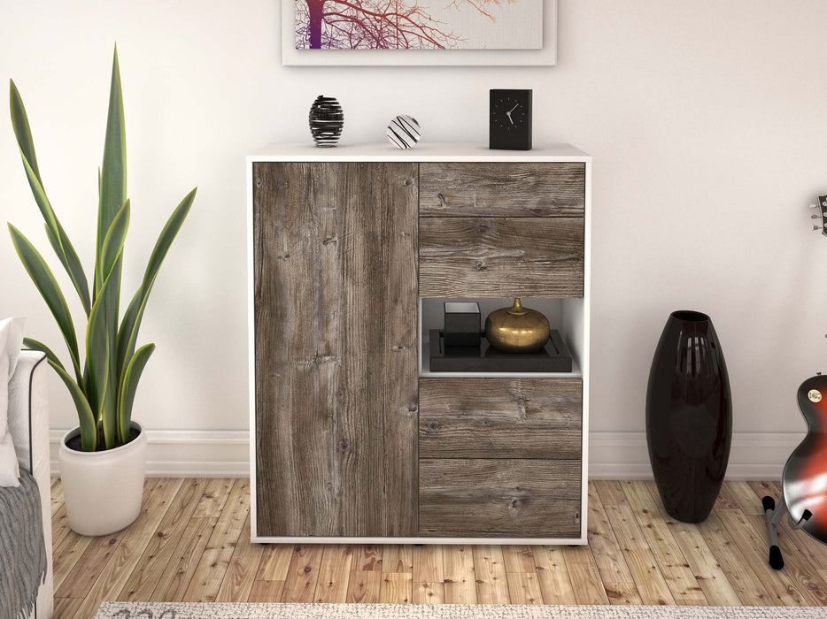 Highboard Larissa, Treibholz Front (92x108x35cm) - Dekati GmbH