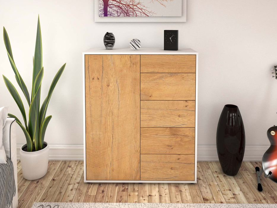 Highboard Laura, Eiche Front (92x108x35cm) - Dekati GmbH