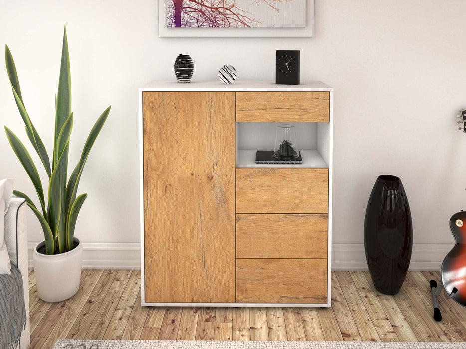 Highboard Lavinia, Eiche Front (92x108x35cm) - Dekati GmbH