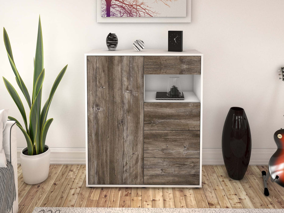 Highboard Lavinia, Treibholz Front (92x108x35cm) - Dekati GmbH