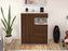 Highboard Lea, Walnuss Front (92x108x35cm) - Dekati GmbH