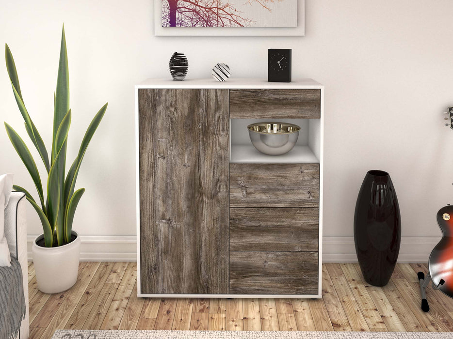 Highboard Lea, Treibholz Front (92x108x35cm) - Dekati GmbH