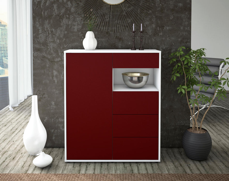 Highboard Lea, Bordeaux Front (92x108x35cm) - Dekati GmbH