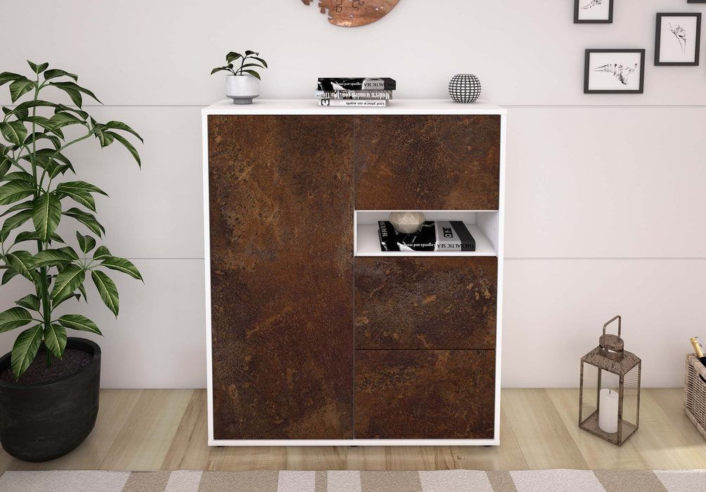 Highboard Leana, Rost Front (92x108x35cm) - Dekati GmbH