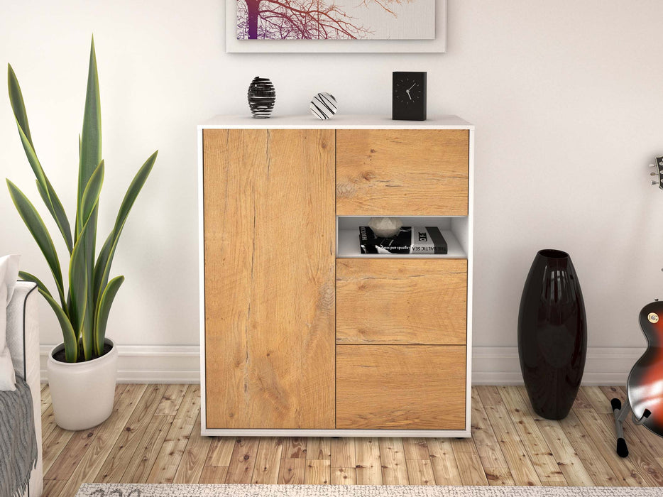 Highboard Leana, Eiche Front (92x108x35cm) - Dekati GmbH