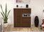 Highboard Leana, Walnuss Front (92x108x35cm) - Dekati GmbH