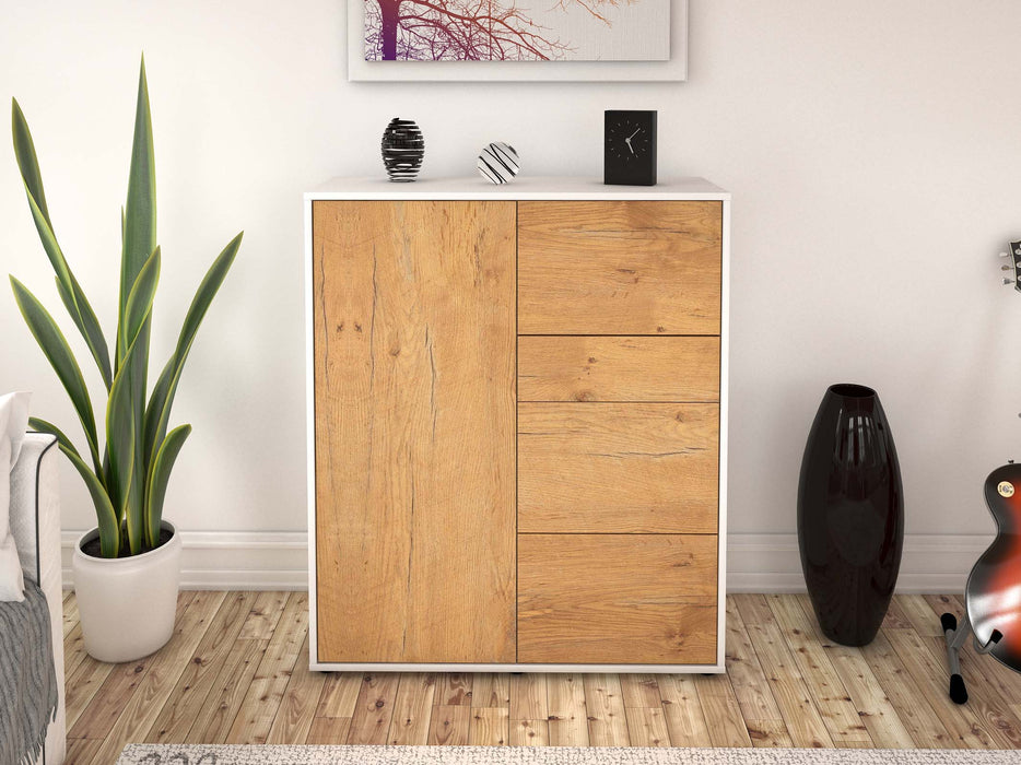 Highboard Leandra, Eiche Front (92x108x35cm) - Dekati GmbH