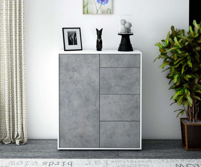 Highboard Lelia, Beton Front (92x108x35cm) - Dekati GmbH