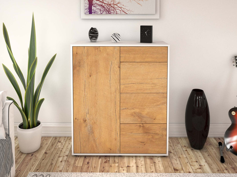 Highboard Lelia, Eiche Front (92x108x35cm) - Dekati GmbH