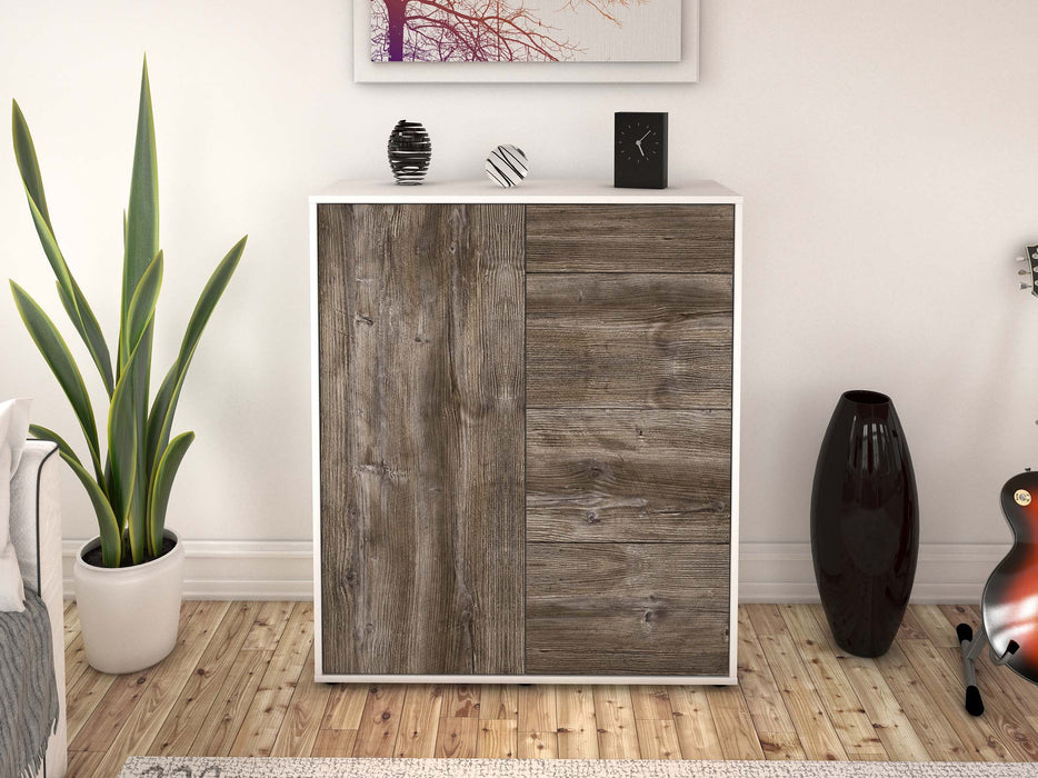 Highboard Lelia, Treibholz Front (92x108x35cm) - Dekati GmbH