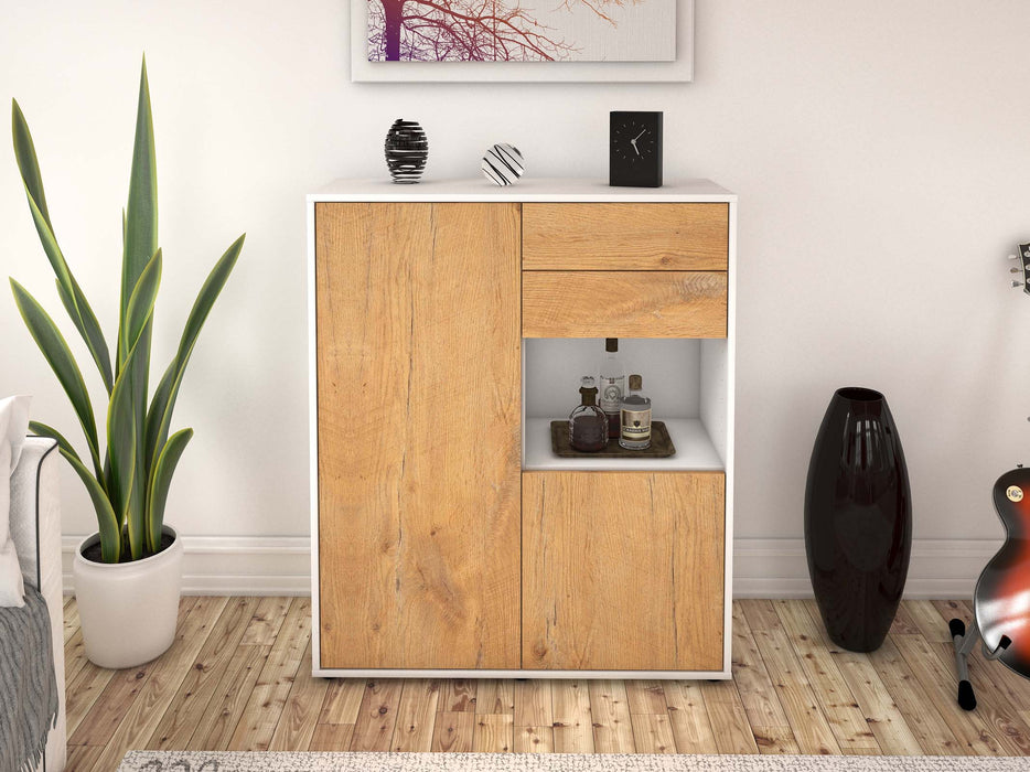 Highboard Leona, Eiche Front (92x108x35cm) - Dekati GmbH