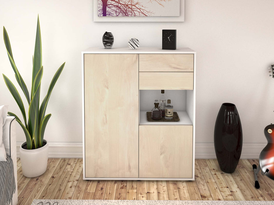 Highboard Leona, Zeder Front (92x108x35cm) - Dekati GmbH