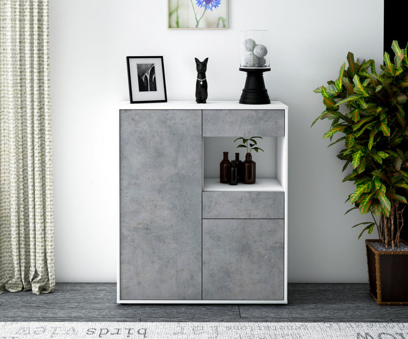 Highboard Leoni, Beton Front (92x108x35cm) - Dekati GmbH