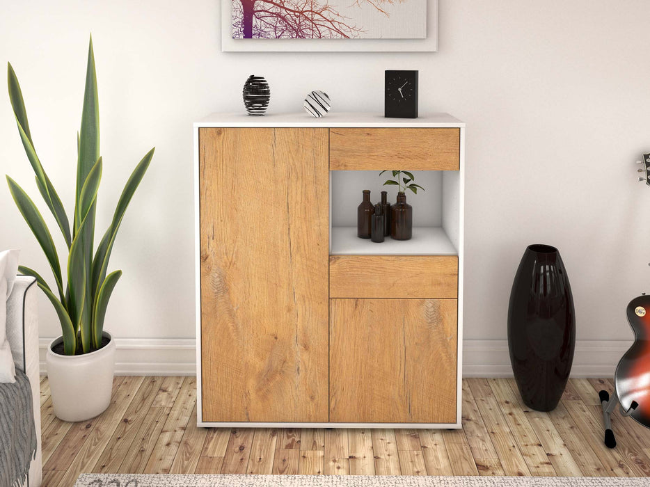 Highboard Leoni, Eiche Front (92x108x35cm) - Dekati GmbH