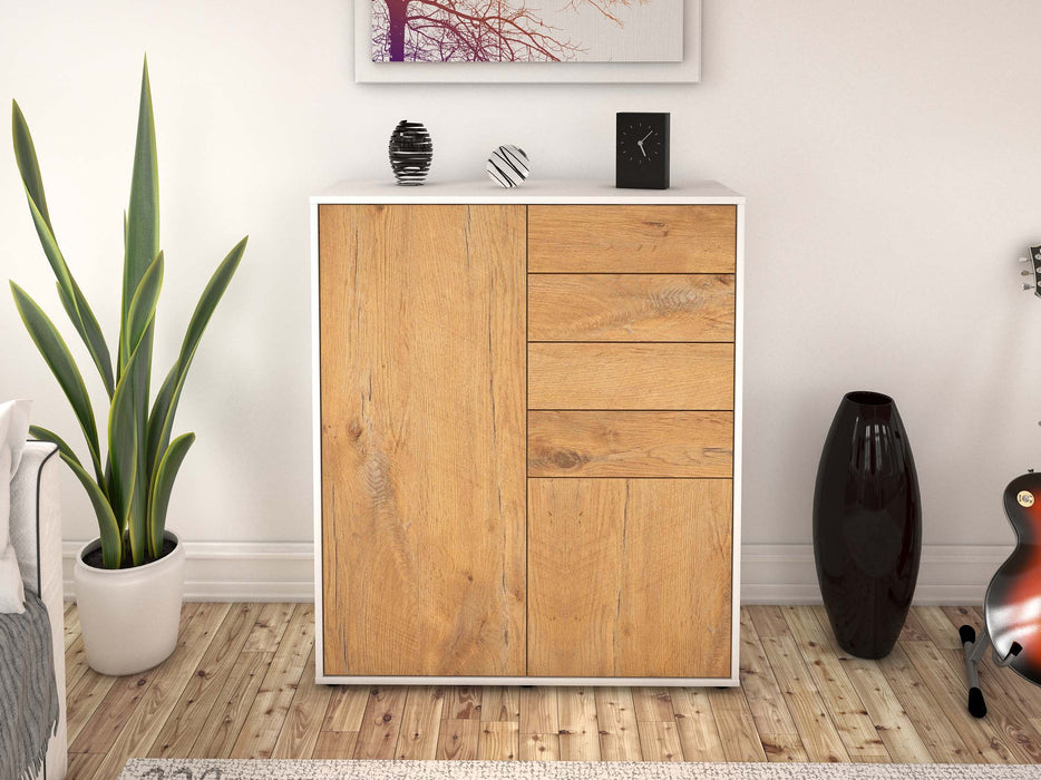 Highboard Leonora, Eiche Front (92x108x35cm) - Dekati GmbH