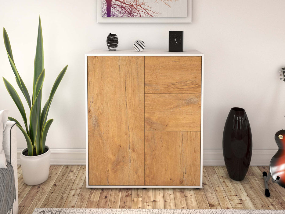 Highboard Letizia, Eiche Front (92x108x35cm) - Dekati GmbH