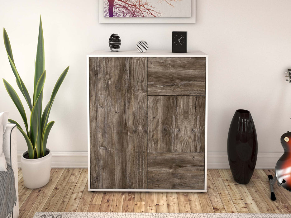 Highboard Lia, Treibholz Front (92x108x35cm) - Dekati GmbH