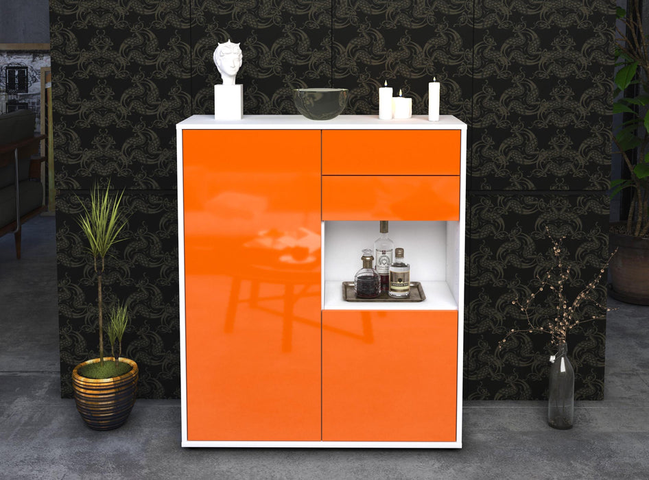 Highboard Lilia, Orange Front (92x108x35cm) - Dekati GmbH