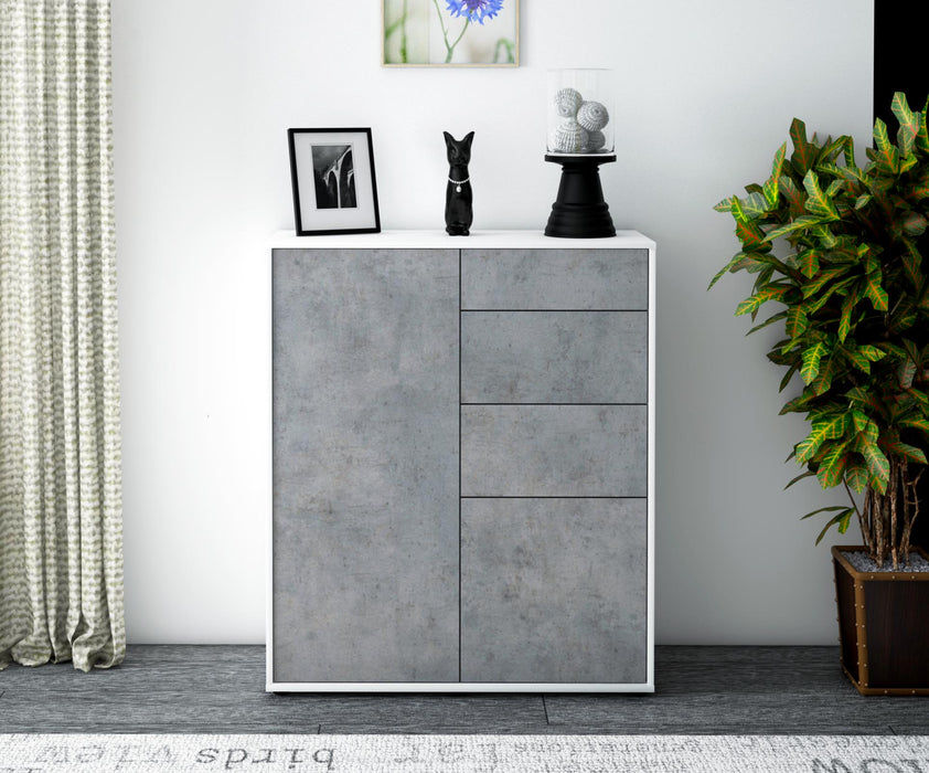 Highboard Linda, Beton Front (92x108x35cm) - Dekati GmbH