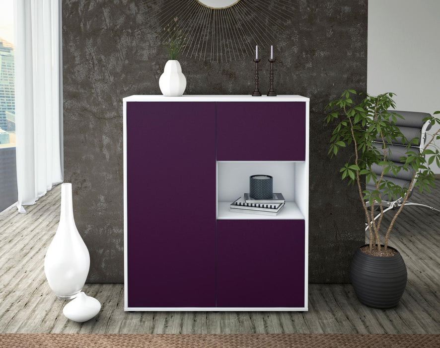 Highboard Liridona, Lila Front (92x108x35cm) - Dekati GmbH