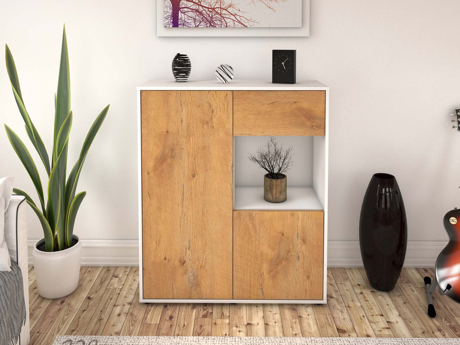 Highboard Lisa, Eiche Front (92x108x35cm) - Dekati GmbH