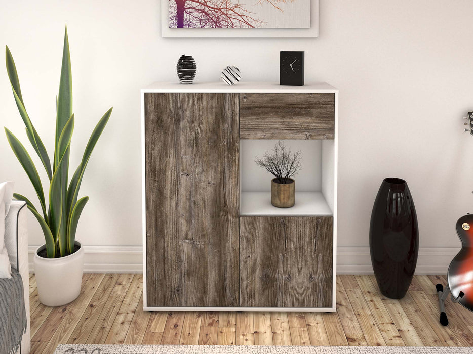 Highboard Lisa, Treibholz Front (92x108x35cm) - Dekati GmbH