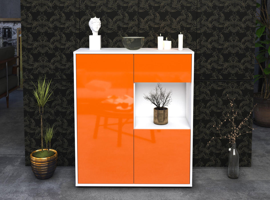 Highboard Lisa, Orange Front (92x108x35cm) - Dekati GmbH