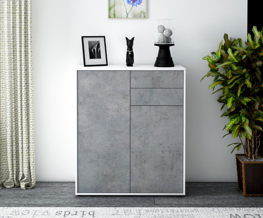 Highboard Lisann, Beton Front (92x108x35cm) - Dekati GmbH