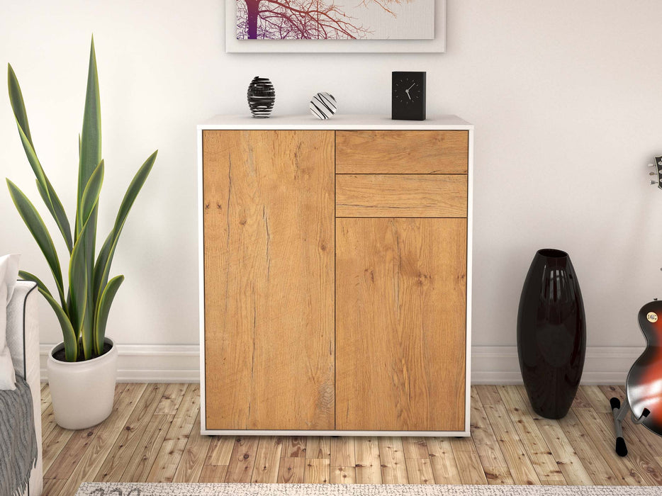 Highboard Lisann, Eiche Front (92x108x35cm) - Dekati GmbH