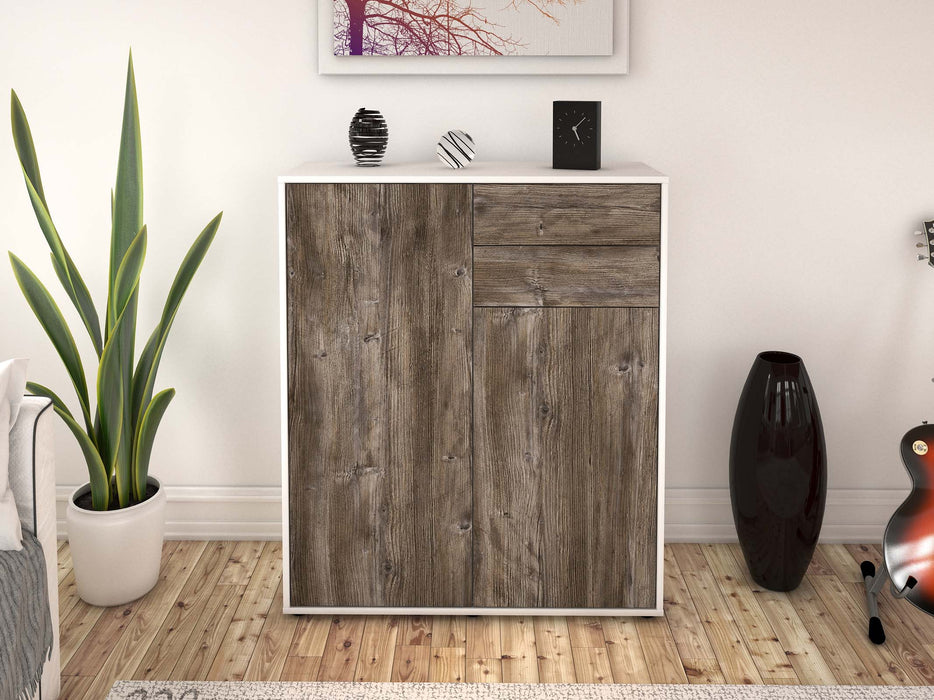 Highboard Lisann, Treibholz Front (92x108x35cm) - Dekati GmbH