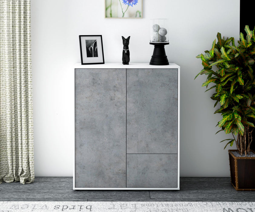 Highboard Livia, Beton Front (92x108x35cm) - Dekati GmbH