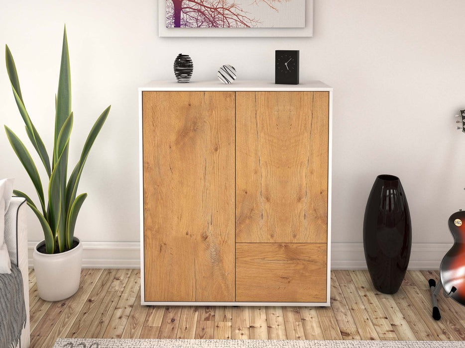 Highboard Livia, Eiche Front (92x108x35cm) - Dekati GmbH