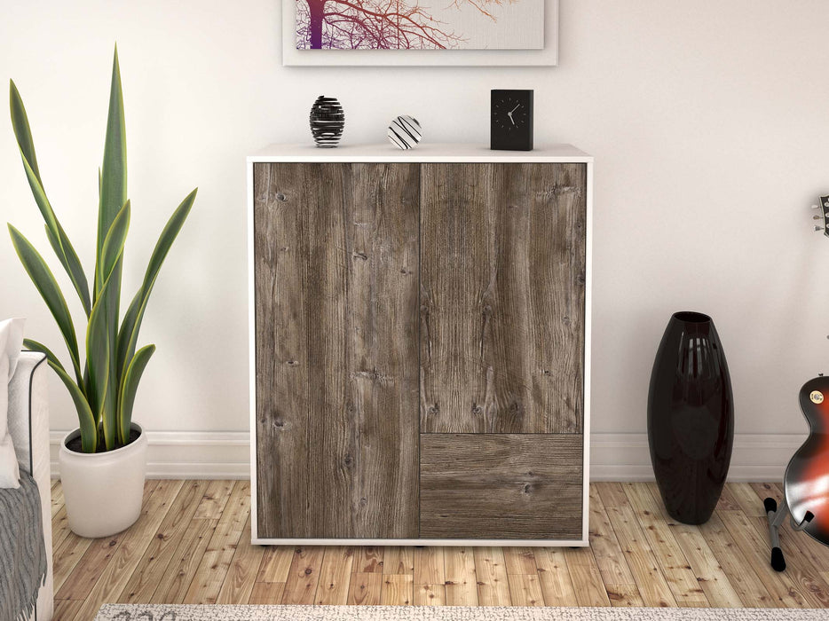 Highboard Livia, Treibholz Front (92x108x35cm) - Dekati GmbH