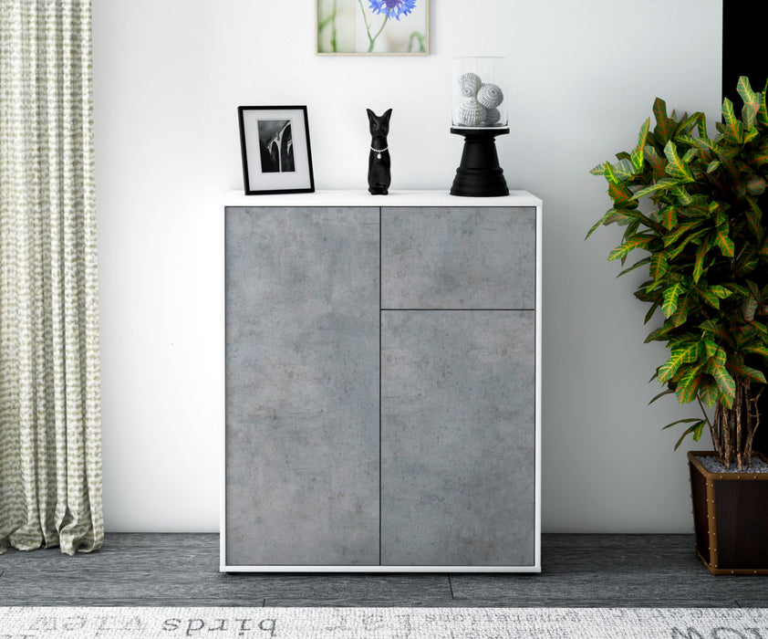 Highboard Loana, Beton Front (92x108x35cm) - Dekati GmbH