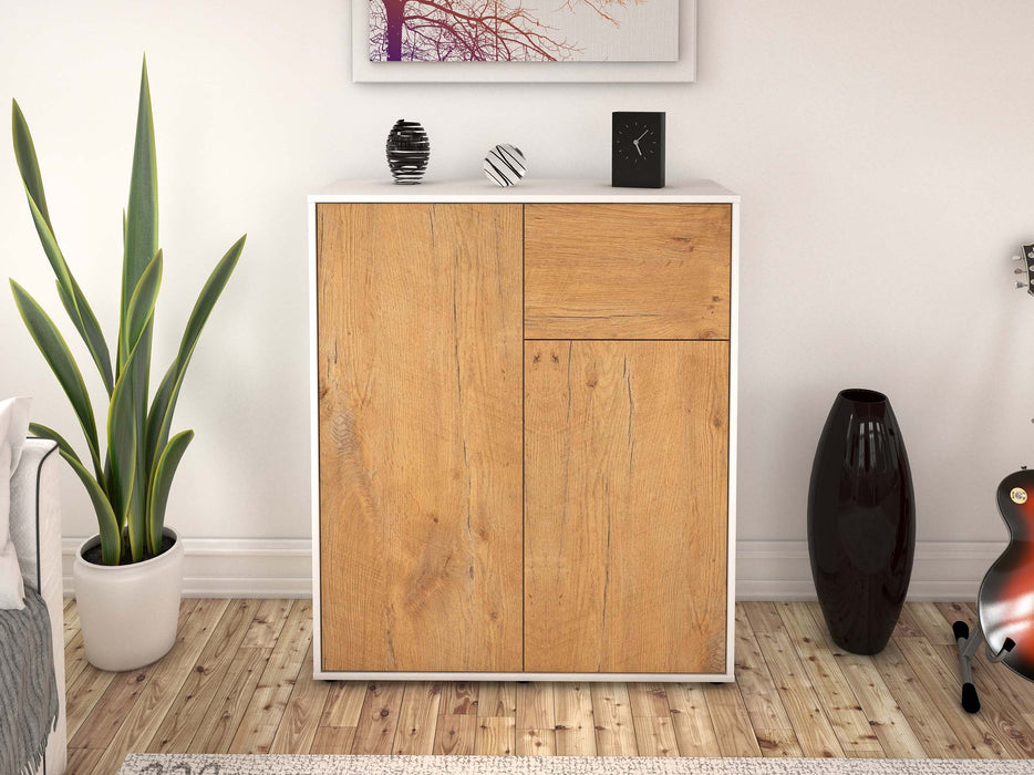 Highboard Loana, Eiche Front (92x108x35cm) - Dekati GmbH