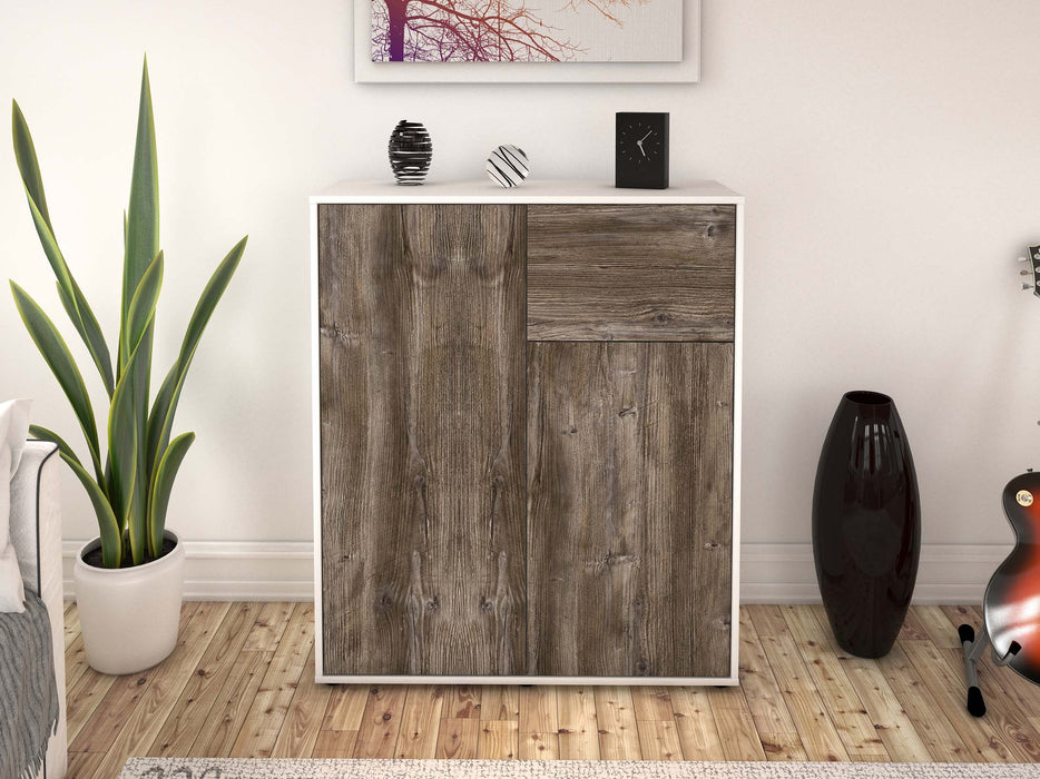 Highboard Loana, Treibholz Front (92x108x35cm) - Dekati GmbH