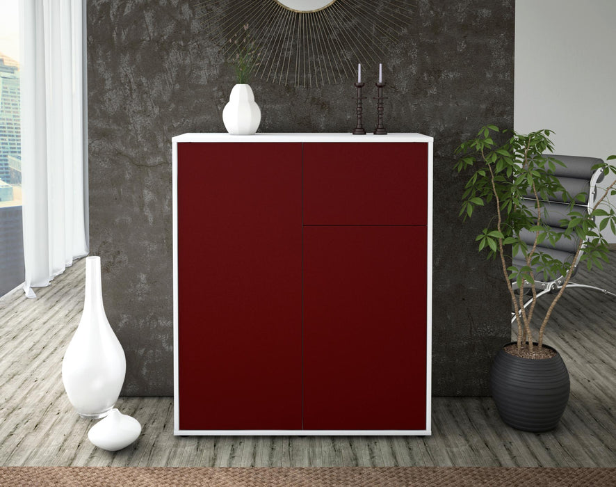 Highboard Loana, Bordeaux Front (92x108x35cm) - Dekati GmbH