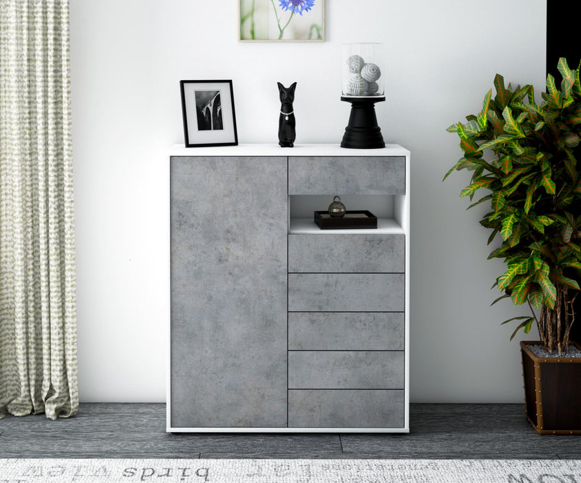 Highboard Lola, Beton Front (92x108x35cm) - Dekati GmbH