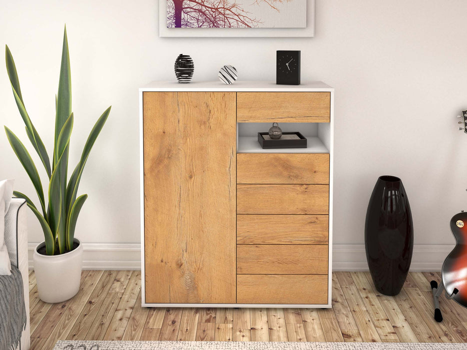 Highboard Lola, Eiche Front (92x108x35cm) - Dekati GmbH