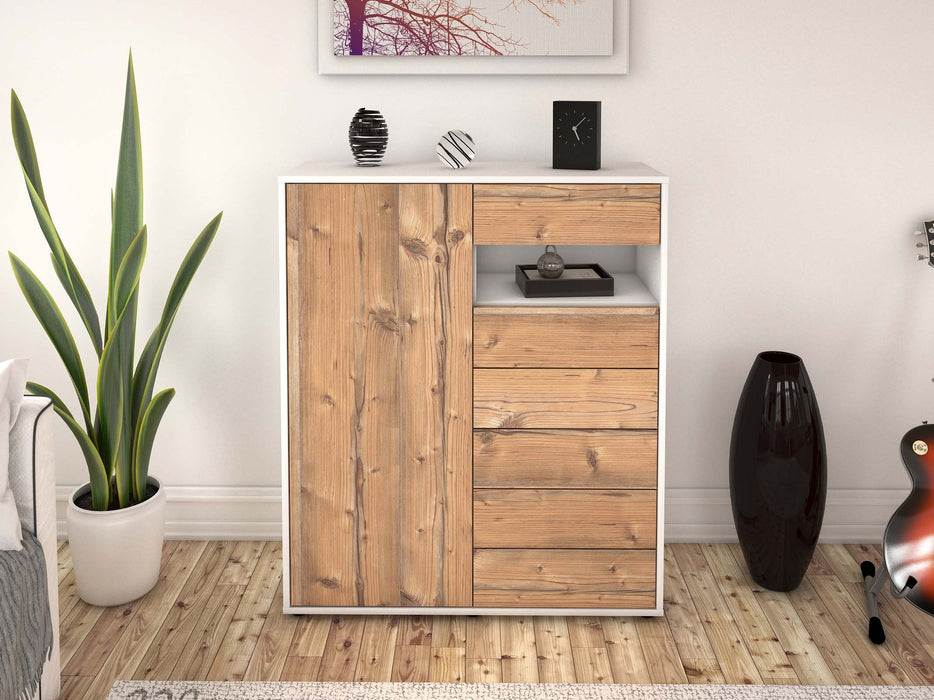 Highboard Lola, Pinie Front (92x108x35cm) - Dekati GmbH