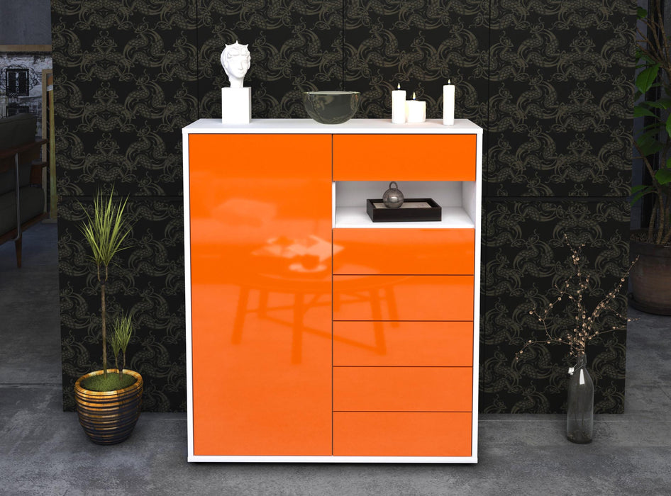 Highboard Lola, Orange Front (92x108x35cm) - Dekati GmbH